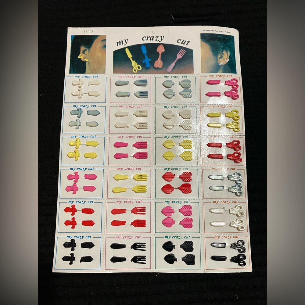 Awesome! New -old stock. Earrings on display card